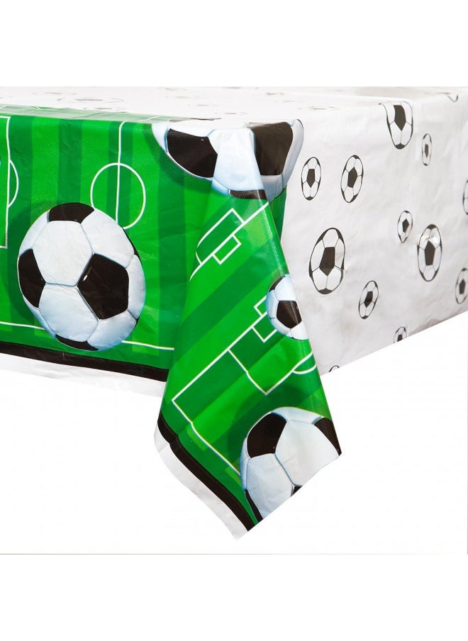 3D Soccer Rectangular Plastic Table Cover - 54