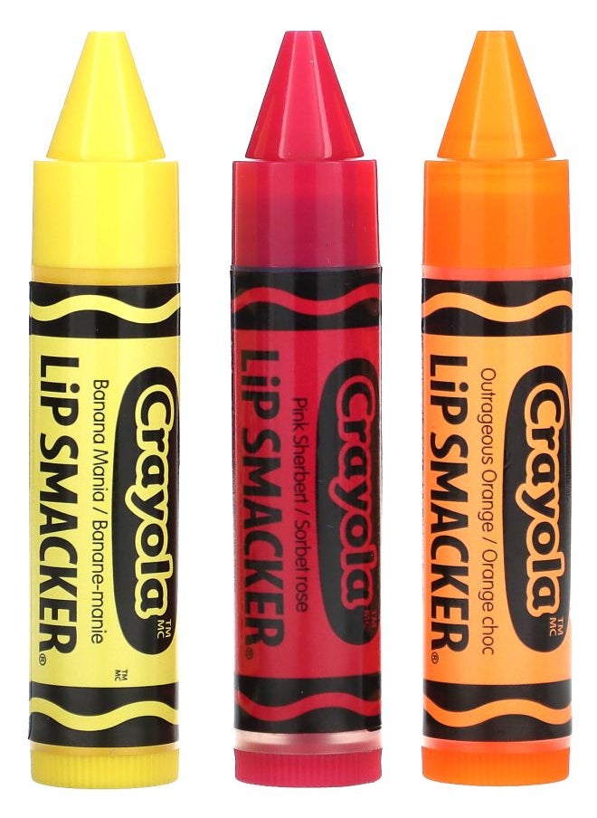 Crayola Lip Balm Variety Pack 3 Pack 0.14 oz (4 g) Each