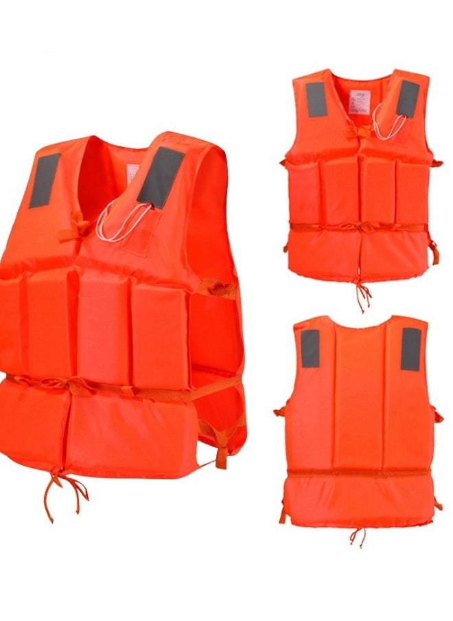 FFA SPORTS Child & Adult Life Jacket Swim Vest with Adjustable Belts with Whistle For Outdoor Drifting, Life Jacket For floating Safely