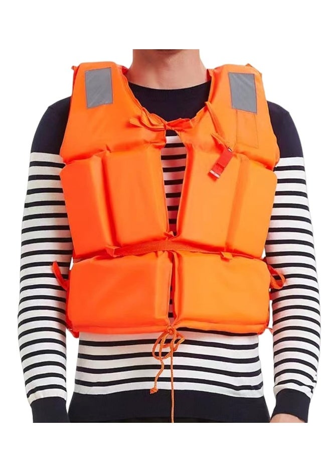 FFA SPORTS Child & Adult Life Jacket Swim Vest with Adjustable Belts with Whistle For Outdoor Drifting, Life Jacket For floating Safely