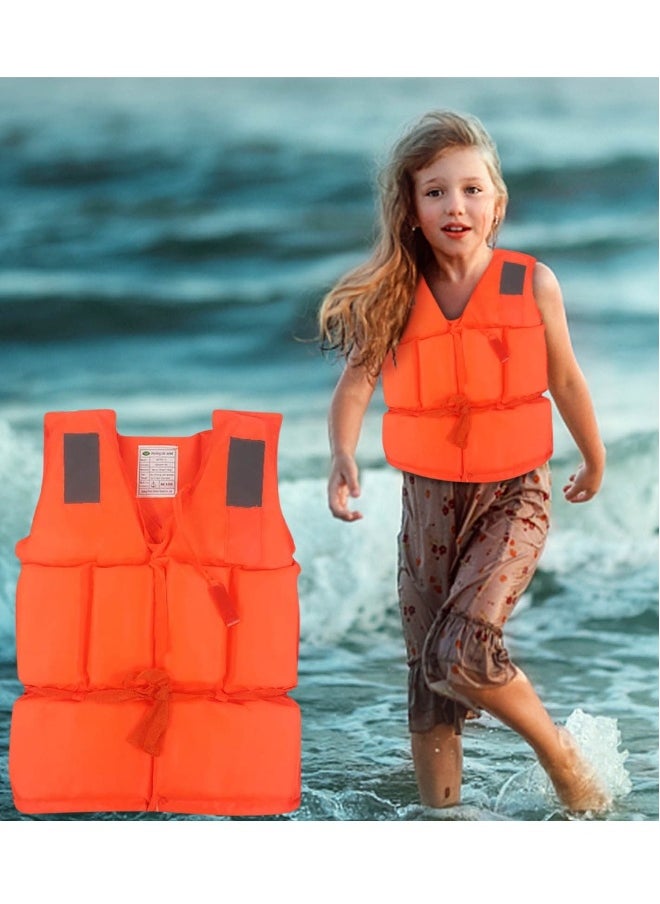 FFA SPORTS Child & Adult Life Jacket Swim Vest with Adjustable Belts with Whistle For Outdoor Drifting, Life Jacket For floating Safely