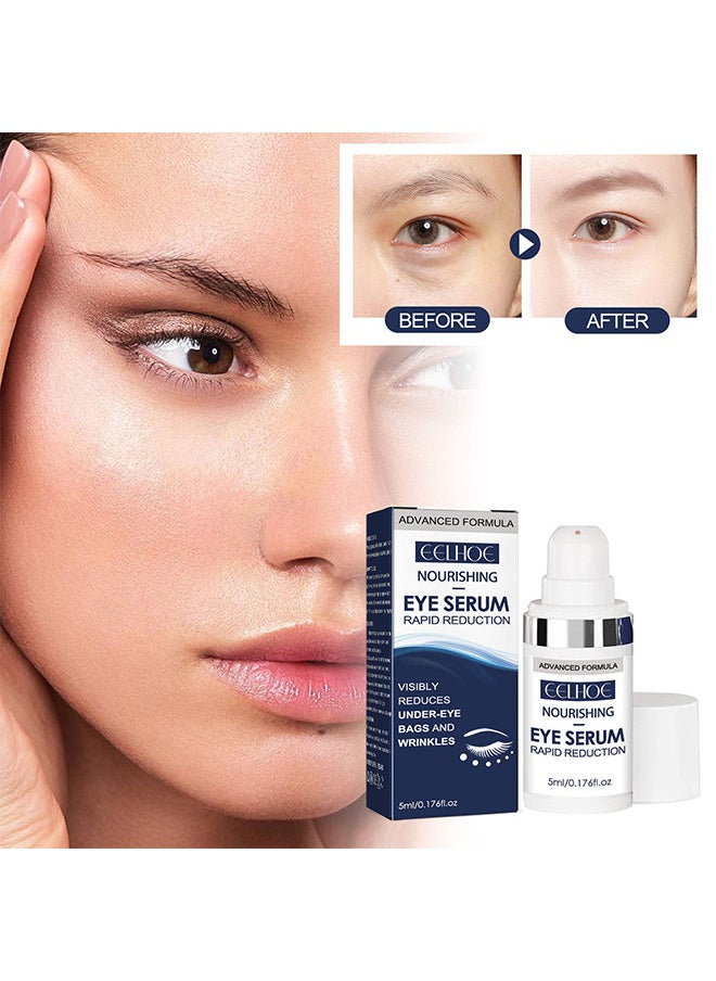 Rapid Reduction Eye Serum, Anti Aging Serum Visibly Reduces Under-Eye Bags, Wrinkles, Dark Circles, Fine Lines And Crow's Feet Instantly