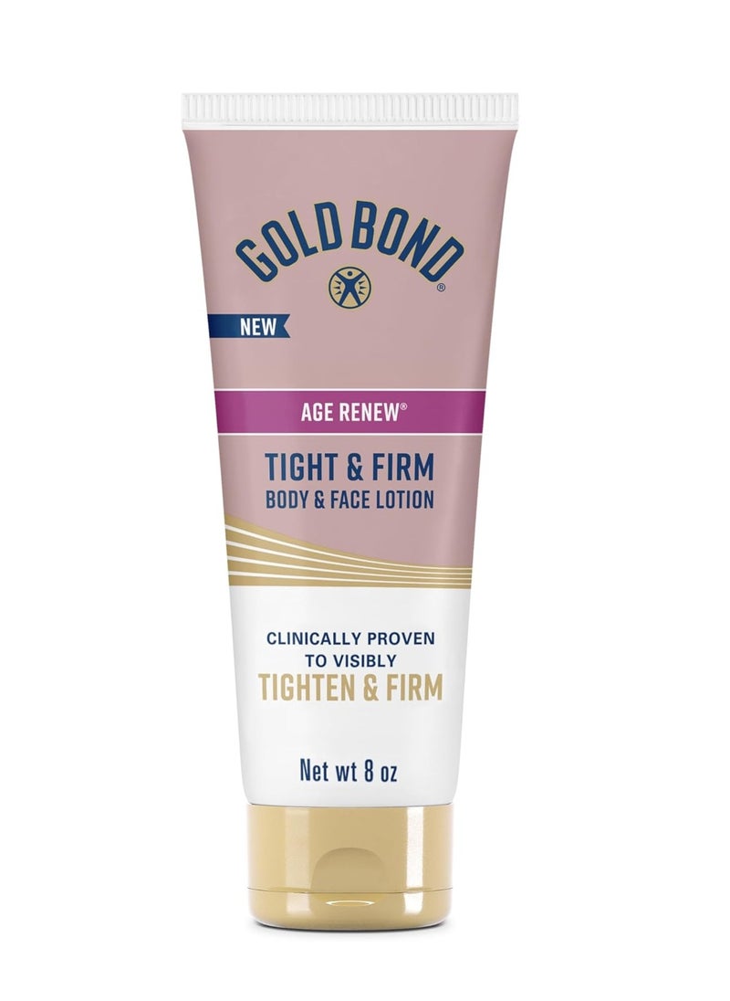 Gold Bond Age Renew Tight & Firm Body & Face Lotion with Proteins & Lipids, Skin Firming Lotion for Aging, Dry Skin, 8 oz.