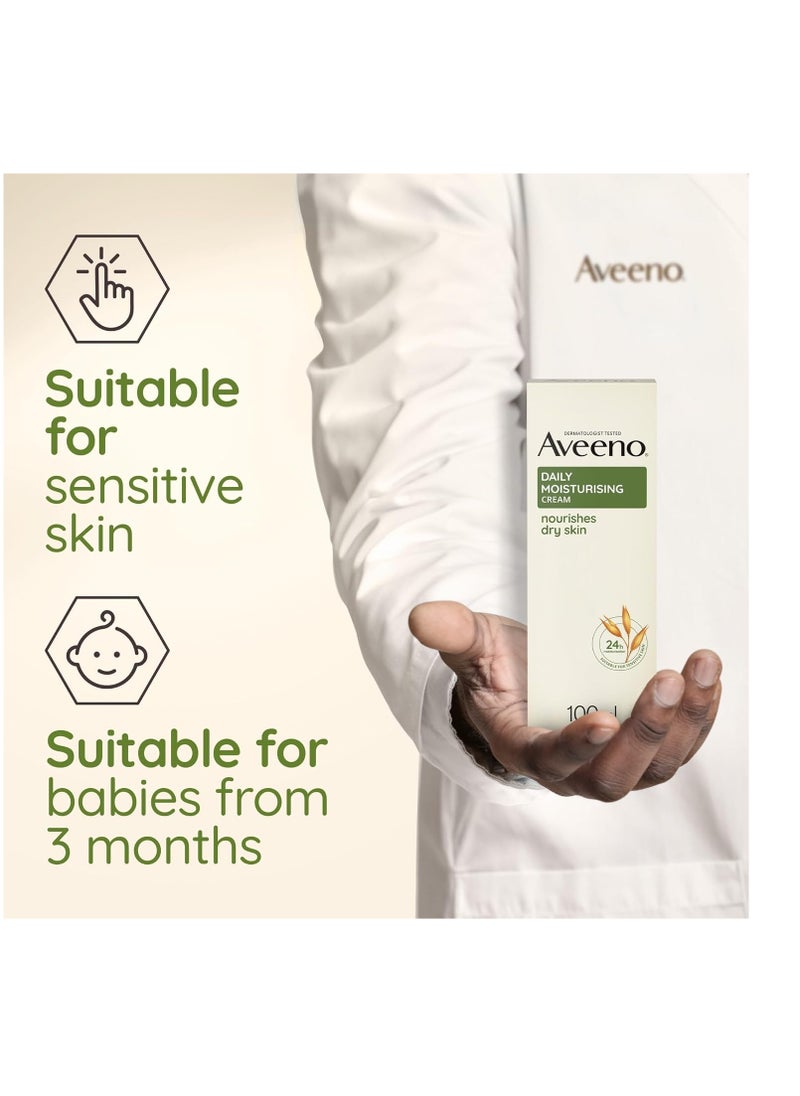 Aveeno, Moisturising Cream Colloidal Oatmeal, Shea Butter, 100ml