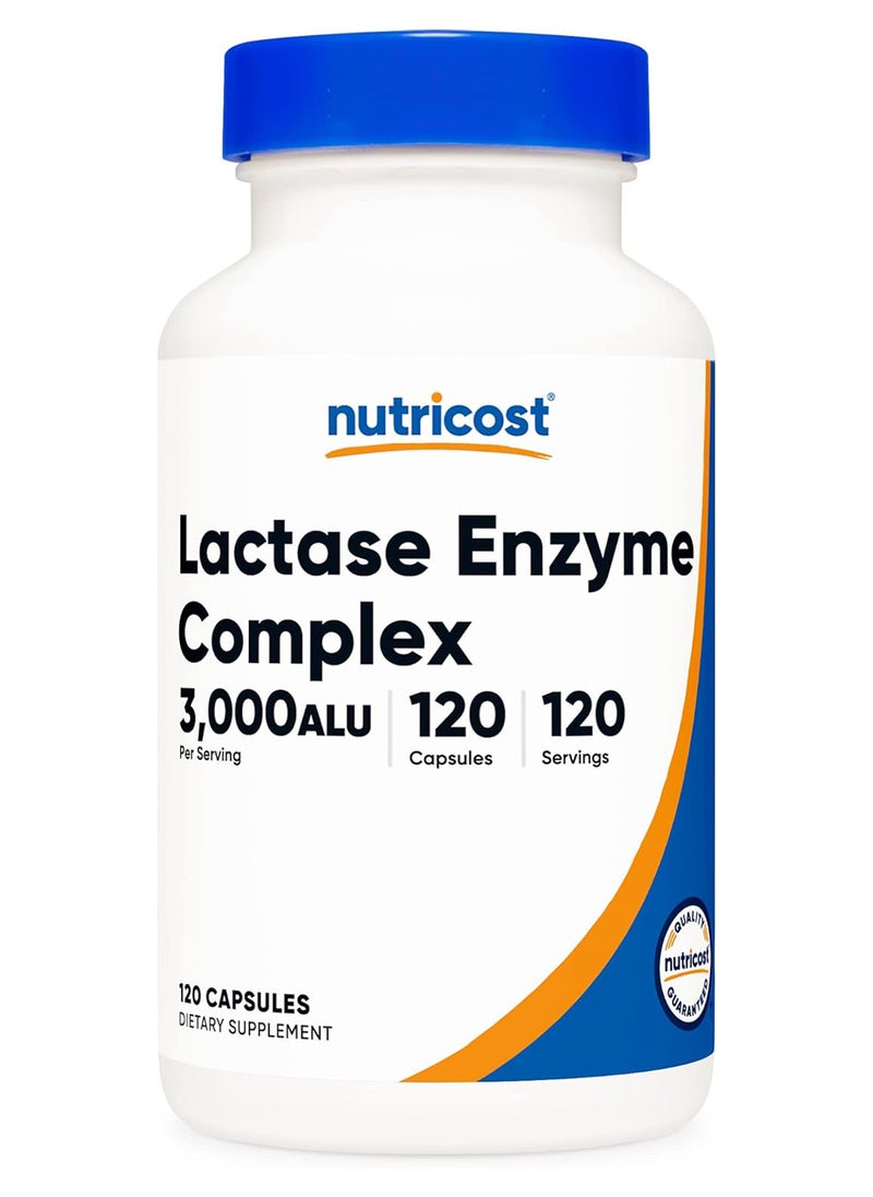 Lactase Enzyme Complex 3 000 Fcc Alu 120 Servings