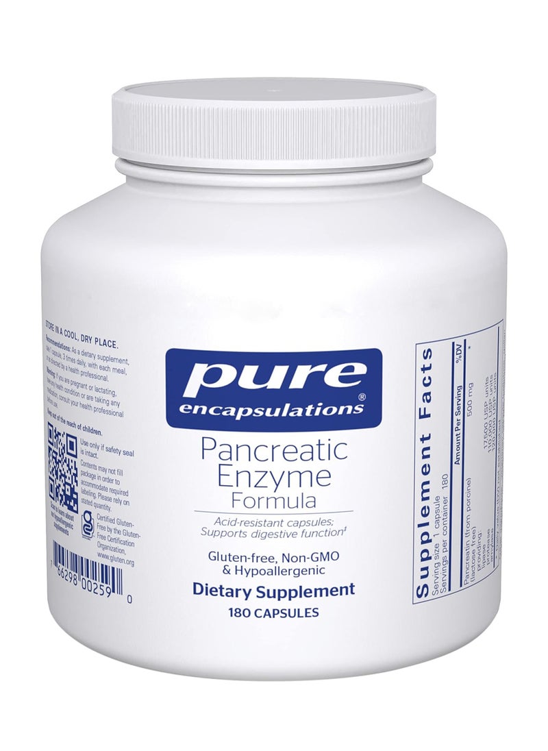 Pancreatic Enzyme Formula 180 Capsules