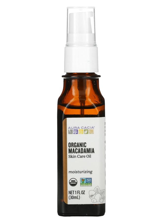 Skin Care Oil  Organic Macadamia 1 fl oz (30 ml)