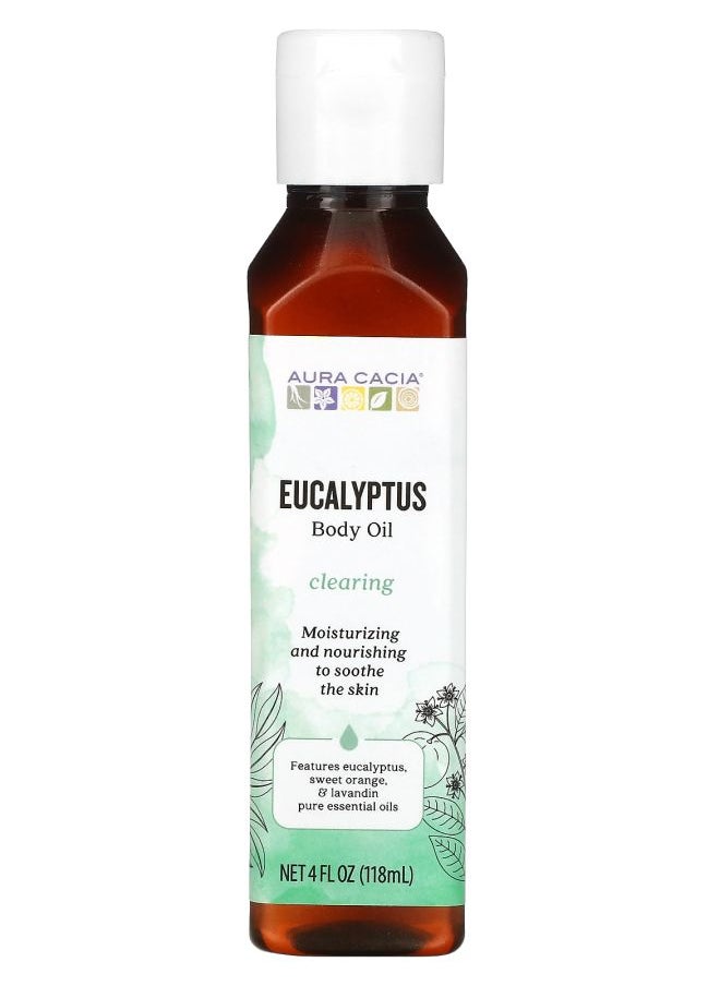 Body Oil  Clearing Eucalyptus 4 fl oz (118 ml)