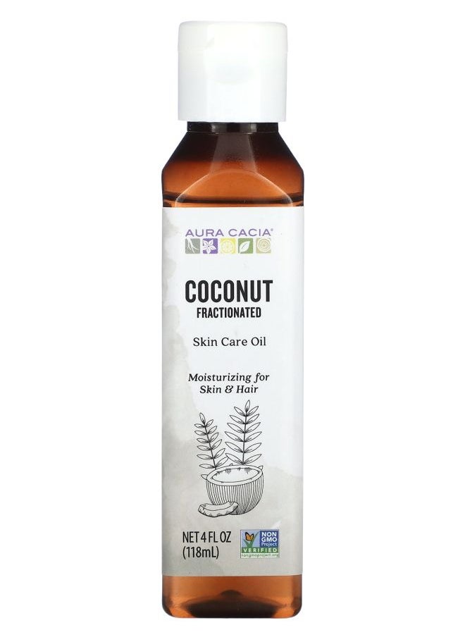 Fractionated Skin Care Oil  Coconut  4 fl oz (118 ml)