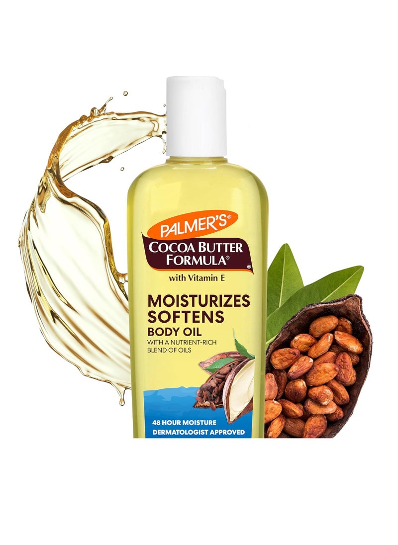 Palmer's Cocoa Butter Moisturizing Body Oil with Vitamin E, Radiant Looking Glow and Skin Hydration, Instant Absorption, Bath, Body and Shower, 8.5 Ounces