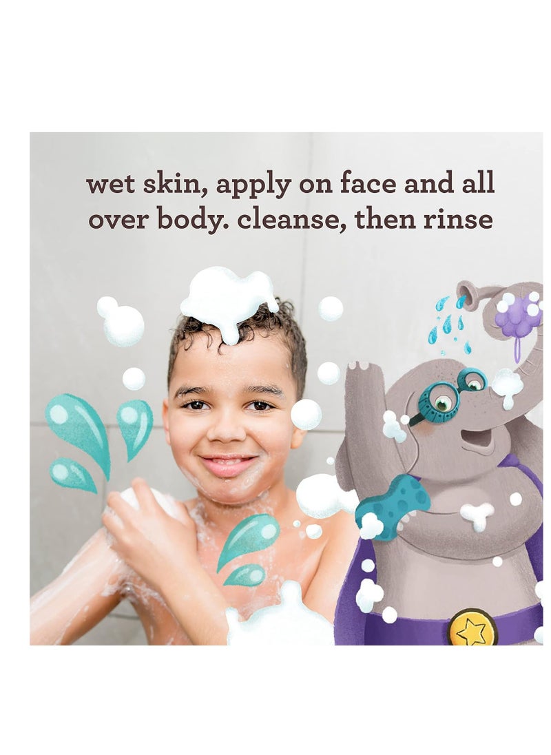 Aveeno Kids Sensitive Skin Face & Body Wash with Oat Extract, Gently Washes Away Dirt & Germs Without Drying, Tear-Free & Suitable for All Skin Tones, Hypoallergenic, 18 fl. Oz