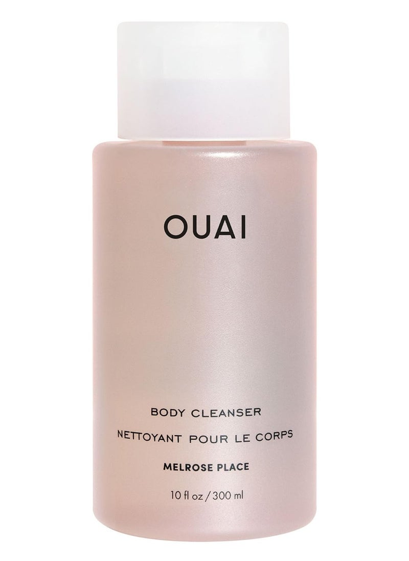 OUAI Body Cleanser, Melrose Place - Foaming Body Wash with Jojoba Oil and Rosehip Oil to Hydrate, Nurture, Balance and Soften Skin - Paraben, Phthalate and Sulfate Free Skin Care Products - 10 Oz
