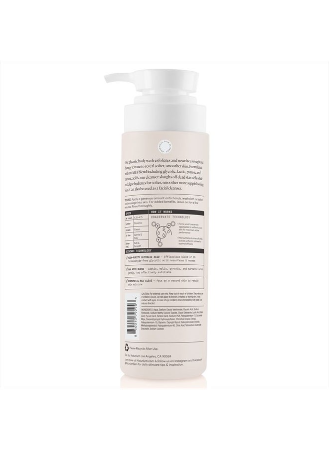 The Smoother Glycolic Acid Exfoliating Body Wash, Soft & Smoothing Cleanser, 16.9 oz