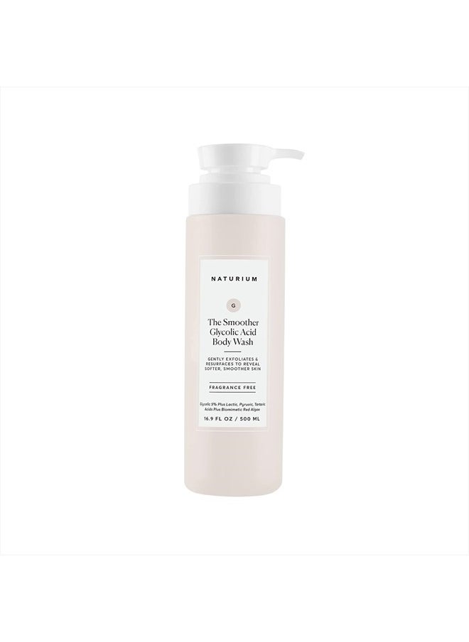 The Smoother Glycolic Acid Exfoliating Body Wash, Soft & Smoothing Cleanser, 16.9 oz