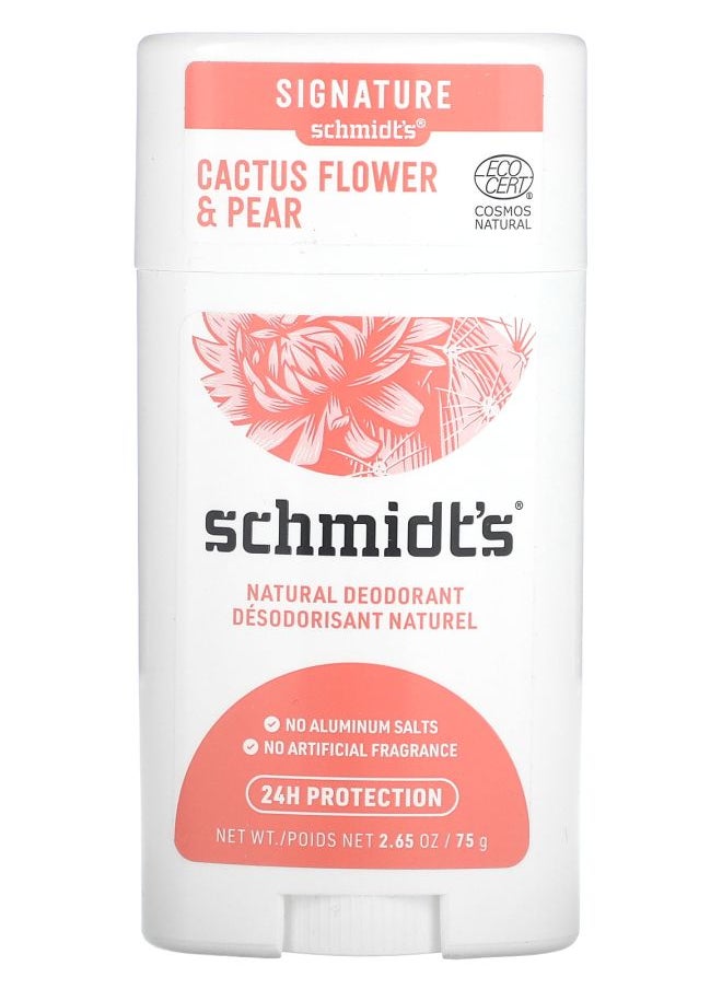 Natural Deodorant Cactus Flower & Pear 2.65 oz (75 g)