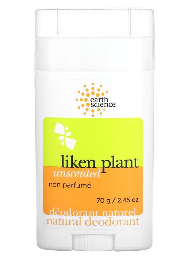 Natural Deodorant Liken Plant Unscented 2.45 oz (70 g)