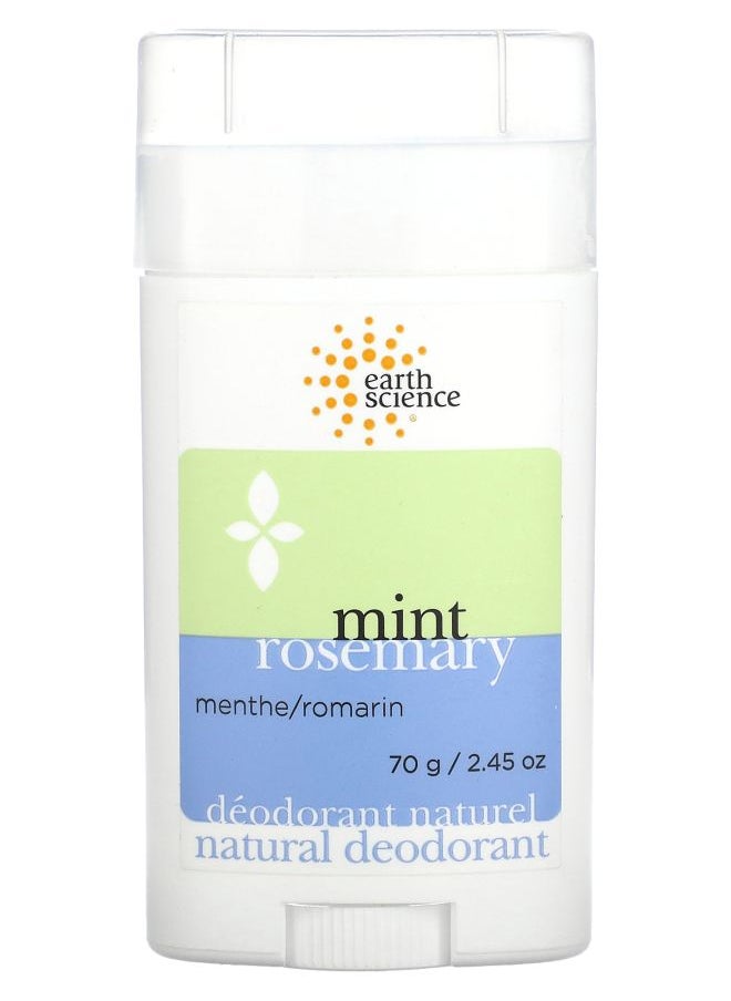 Natural Deodorant Mint Rosemary 2.45 oz (70 g)