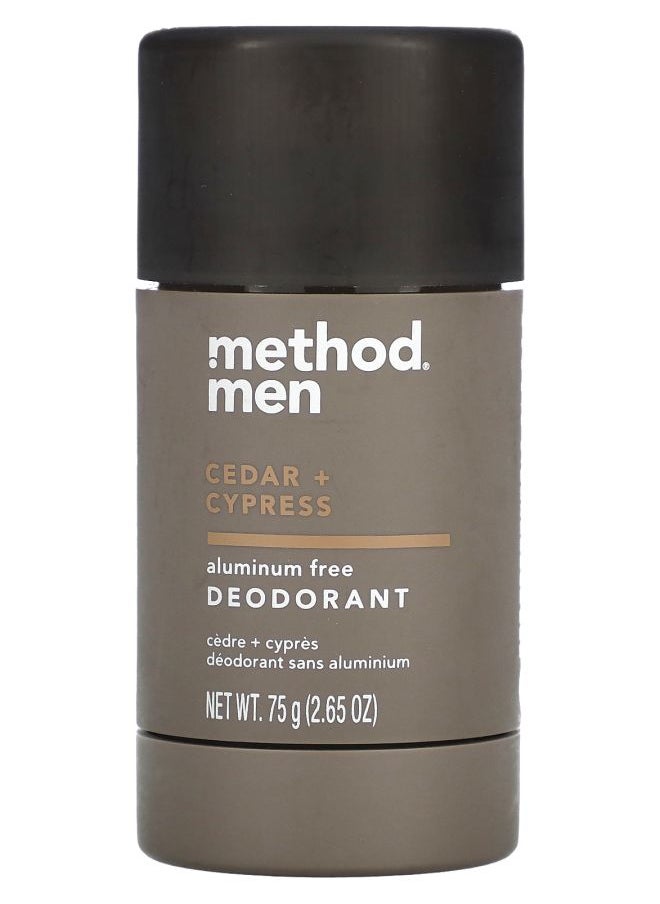 Men Deodorant Cedar + Cypress 2.65 oz (75 g)