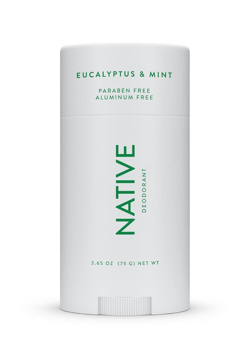 Native Deodorant | Natural Deodorant for Men, Aluminum Free with Baking Soda, Coconut Oil and Shea Butter | Eucalyptus & Mint