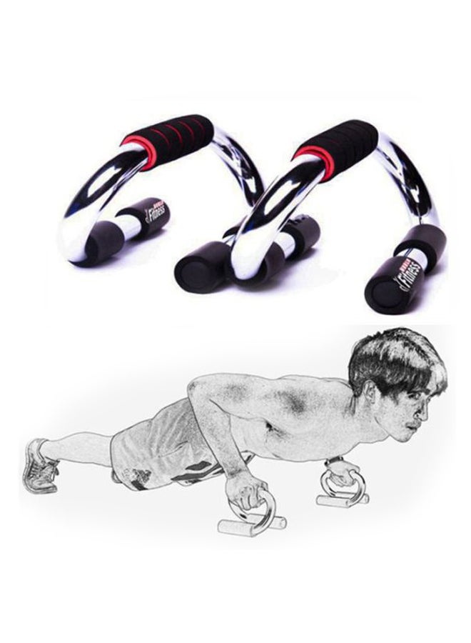 2-Piece Push Up Abdominal Back Exercise Bar Set