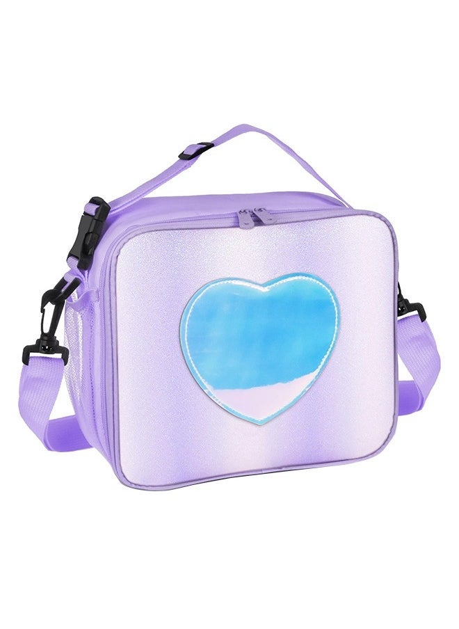 Children's Leakproof Insulated Lunch Bag For School And Outdoor, Purple