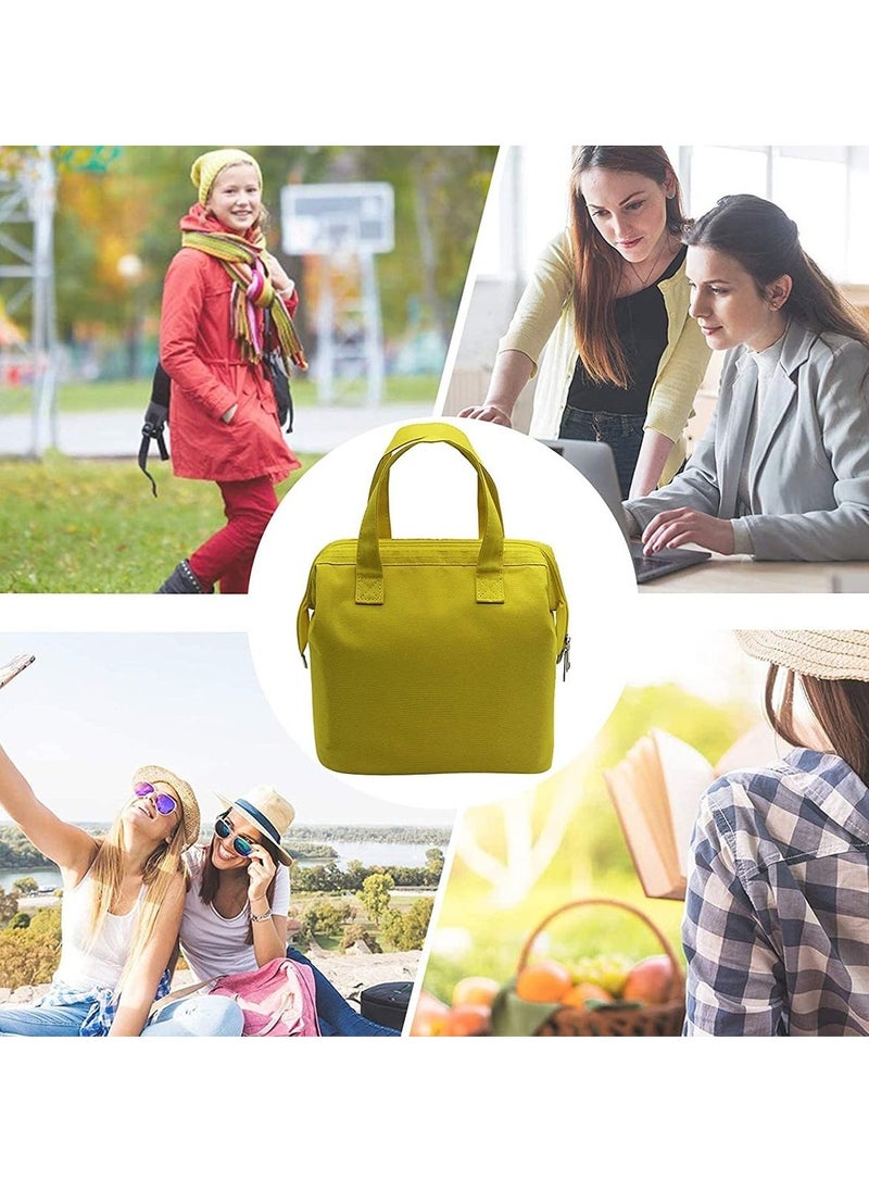 Lunch Bag Bento Bag, Thickened Thermal Insulation Refrigerated Bento Tote Bag, Lunch Box Carrying Bag for Students Ladies Men Picnic Work Outdoor