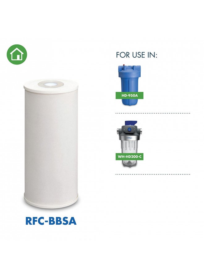 Culligan RFC-BBSA 25 Micron Whole House Water Filter for Sediment, 10