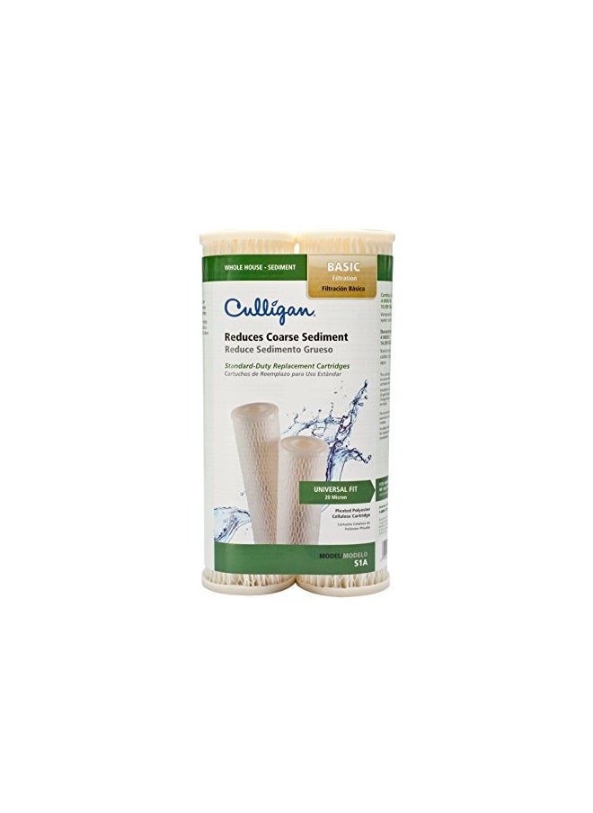 Culligan S1A Whole House Standard Water Filter, 16,000 Gallons, 2 Count (Pack of 1)