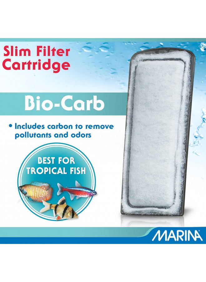 Marina Slim Filter Carbon Plus Ceramic Cartridge, (3 Pack) , 3 Cartridges each