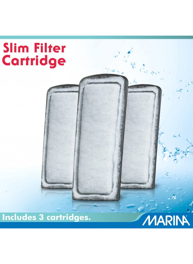 Marina Slim Filter Carbon Plus Ceramic Cartridge, (3 Pack) , 3 Cartridges each