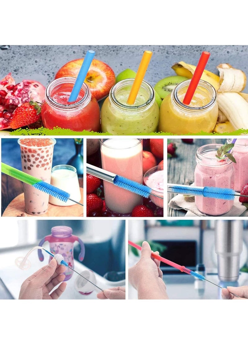 20pcs Bottle Brush, 10 Inch Straw Cleaner Straw Brush Pipe Cleaners, 4-Color Nylon Wire, Cleaning Brush Suitable for Baby Bottle Plug Holes Tubes Coffee Machine