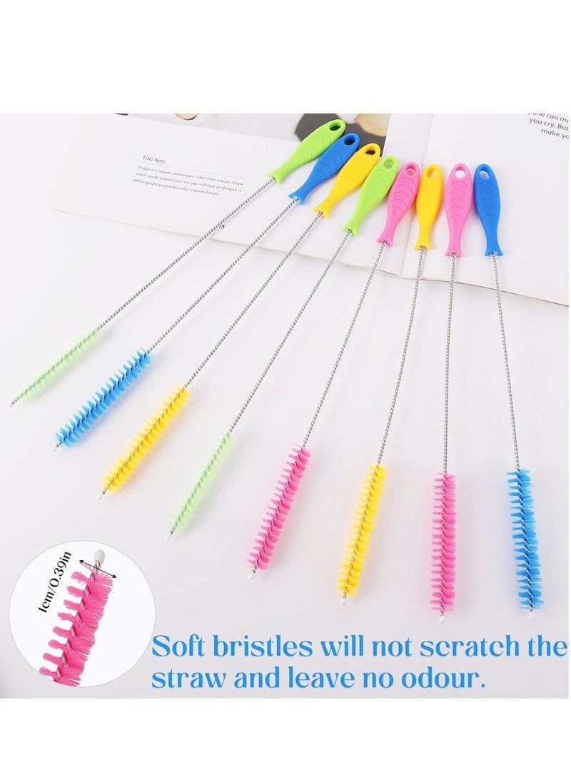 20pcs Bottle Brush, 10 Inch Straw Cleaner Straw Brush Pipe Cleaners, 4-Color Nylon Wire, Cleaning Brush Suitable for Baby Bottle Plug Holes Tubes Coffee Machine