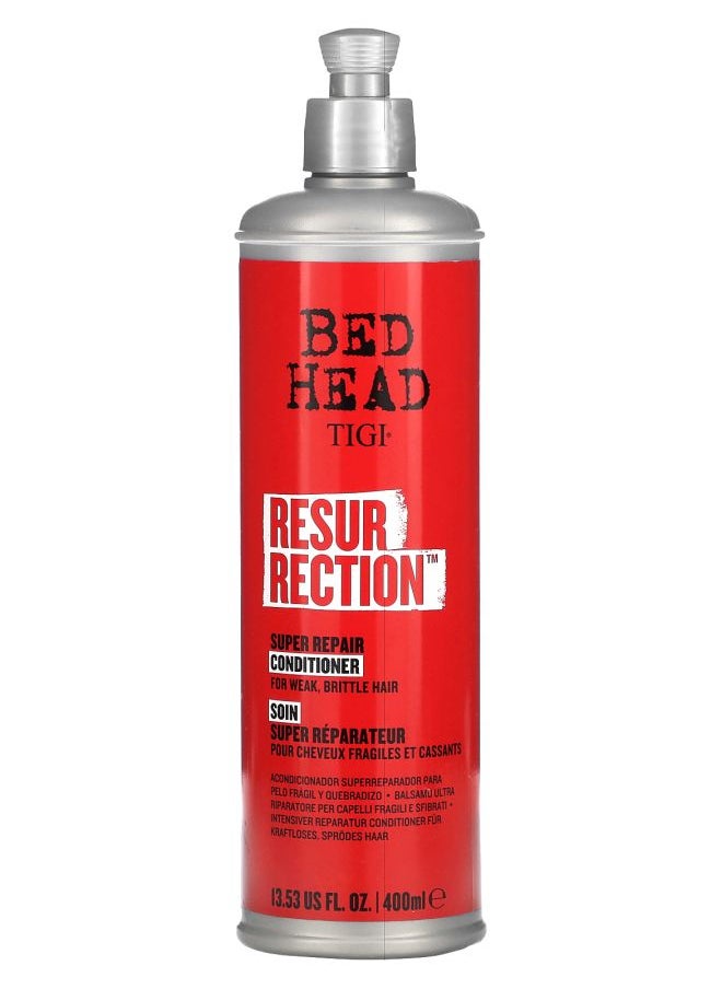 Bed Head Resurrection Super Repair Conditioner For Weak Brittle Hair 13.53 fl oz (400 ml)