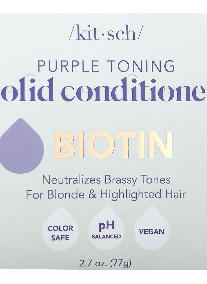 Purple Toning Solid Conditioner Bar Biotin Orange Blossom & Jasmine 1 Bar 2.7 oz (77 g)