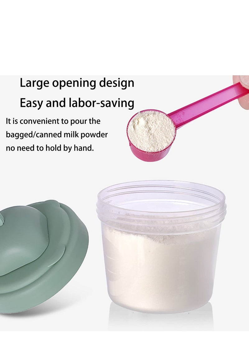 Baby Milk Powder Formula Dispenser, 4 Layers Baby Formula Containers for Travel, Formula Holder Mixer, Baby Feeding Snack Storage Container, Portable, Stackable