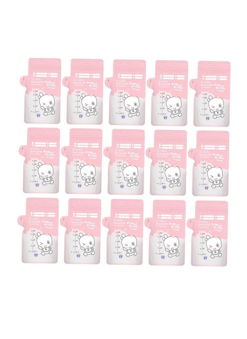 Portable Milk Powder Storage Bag, 30pcs Milk Storage Bag Baby Milk Drink Storage Bags Milk Freezer Bags Disposable Milk Bags Baby Breast Milk Powder Pouch Freezer Milk Pouch Pink Pp Dispenser