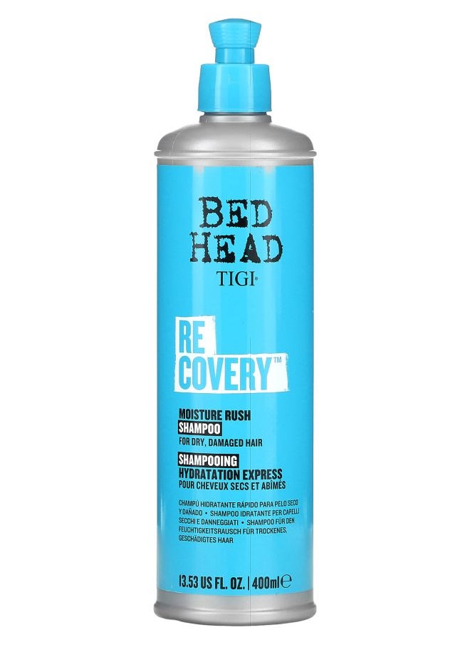 Bed Head Recovery Moisture Rush Shampoo For Dry Damaged Hair 13.53 fl oz (400 ml)