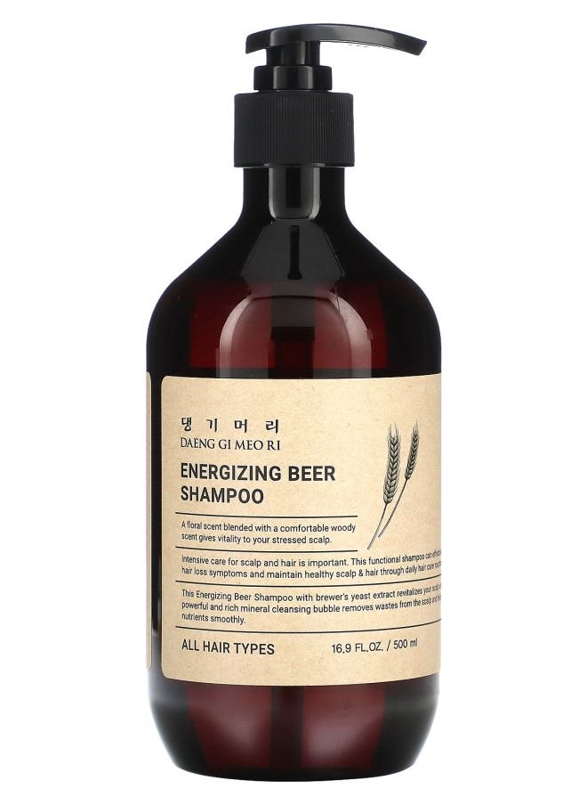 Energizing Beer Shampoo. All Hair Types 16.9 fl oz (500 ml)