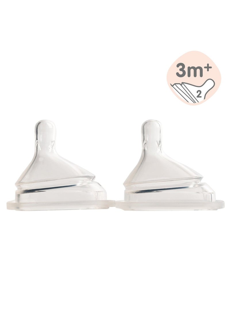 Teat Medium Flow 2 Pack 3 To 6 Months