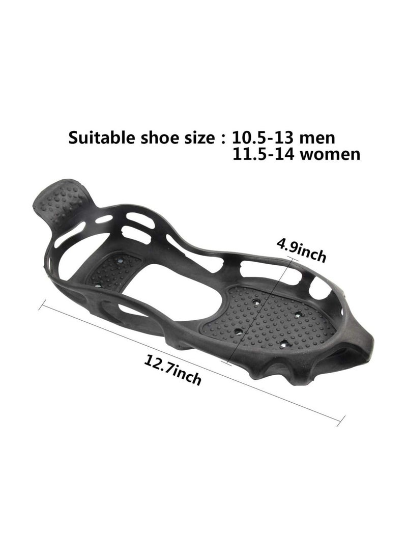 Ice Cleats, Traction Cleats for Boots Shoes, Anti Slip Spike Shoes ice Cleats Snow Traction Cleats crampons for Shoes and Boots, for Men Women Kids Outdoor Recreation and Outdoor Work(L)