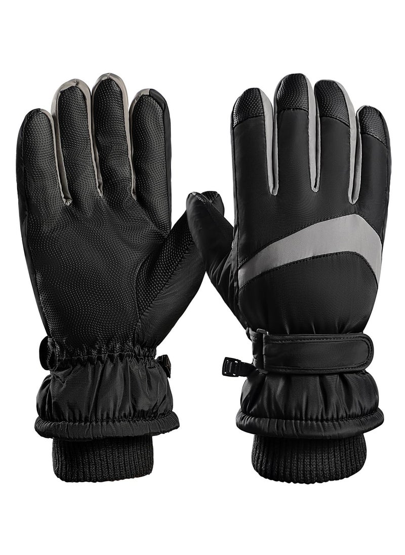 Winter Gloves for Men Women - Wool Fleece Liner Touchscreen Gloves, Thermal Warm Winter Gloves for Cold Weather