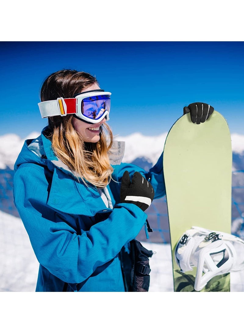 Snow Ski Gloves Waterproof, Ski Gloves Women -30°F Waterproof Winter Gloves Touchscreen Snow Gloves Women Men Warm Windproof Snowboard Gloves for Cold Weather (L)