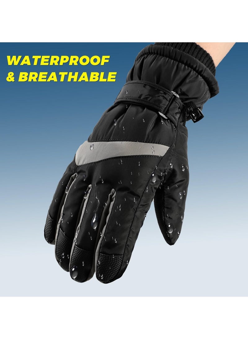 Winter Gloves for Men Women - Wool Fleece Liner Touchscreen Gloves, Thermal Warm Winter Gloves for Cold Weather