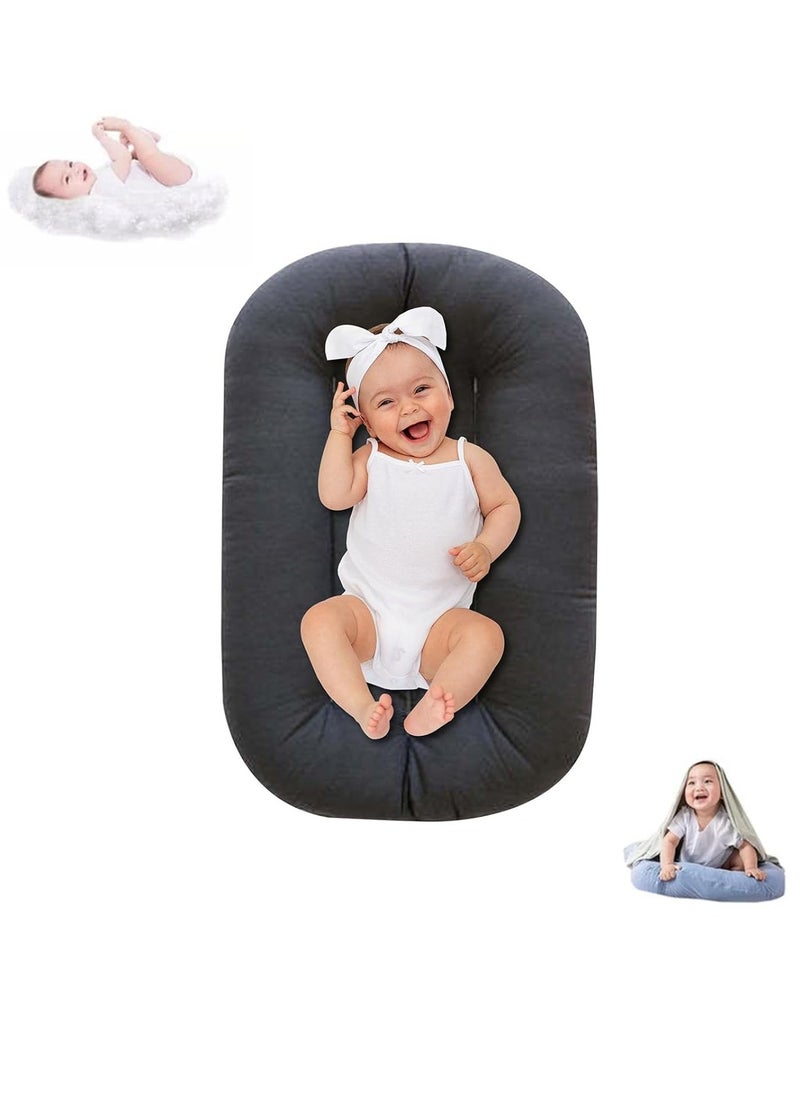 Baby Lounger for Infants 0-12 Months, Bionic Design Baby Nest Sleeper Baby Lounger Soft Organic Cotton Breathable Lounger