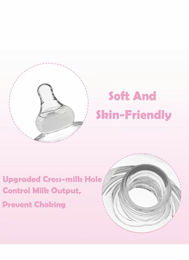 Contact Nipple Shield for Breastfeeding, Upgraded Assist Perfect Nursing Mothers with Inverted Sore Carrying Case, BPA BPS Free