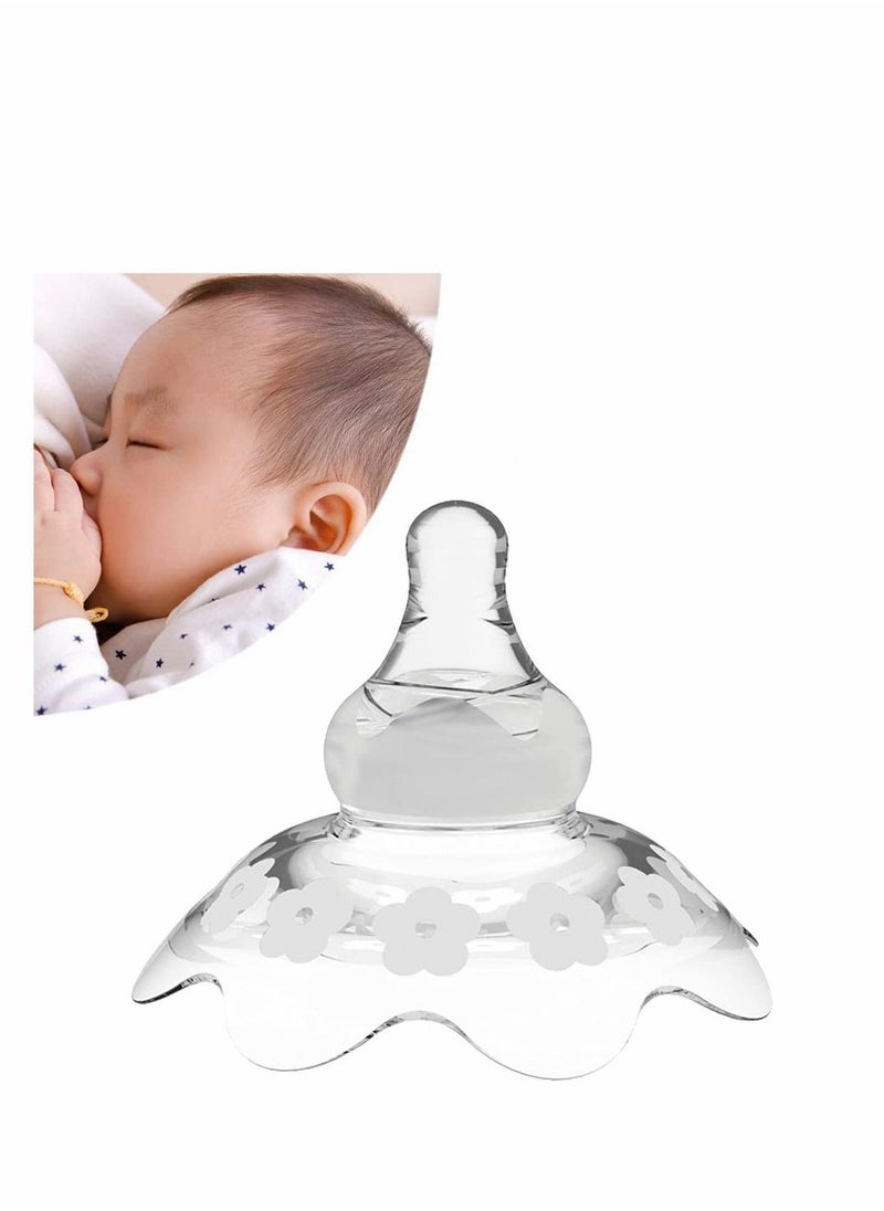 Contact Nipple Shield for Breastfeeding, Upgraded Assist Perfect Nursing Mothers with Inverted Sore Carrying Case, BPA BPS Free