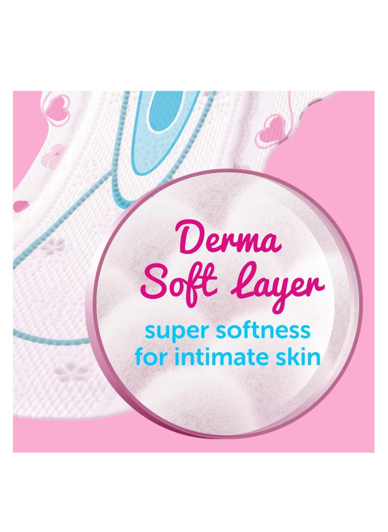 WHISPER ULTRA SKIN LOVE SOFT SANITARY PADS, 15 XL+ PADS, COTTONY SOFT, OUR #1 SOFTNESS, IRRITATION FREE, FOR INTIMATE SKIN, DISPOSABLE WRAPPER