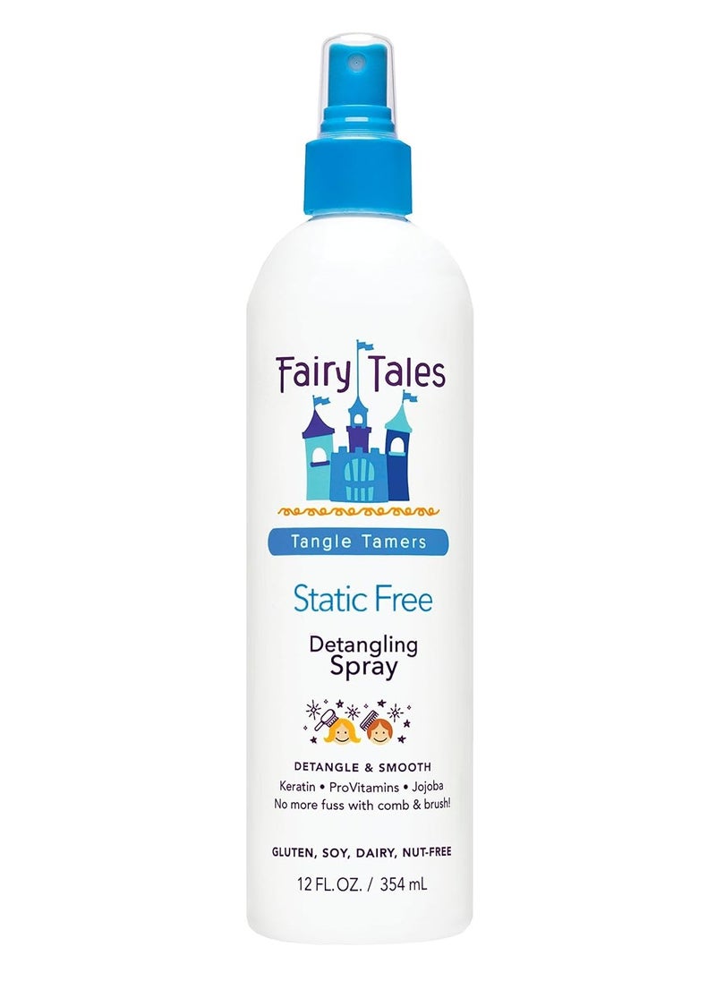 Fairy Tales Tangle Tamer Detangling Spray for Kids - Ultra Moisturizing and Anti Frizz Protection - Paraben Free, Sulfate Free - 12 Oz