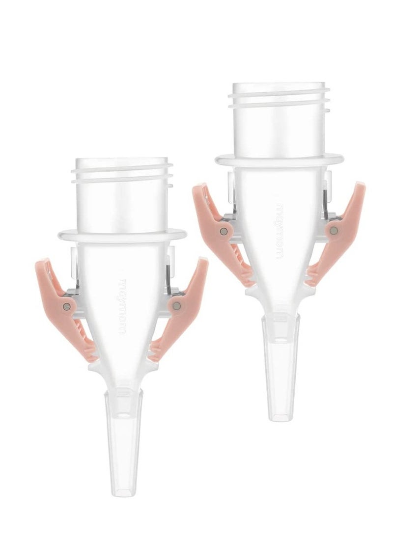 Breastmilk Storage Bag Adapters - 3rd Generation, Narrow Neck, Compatible with Medela Pumps (All) and Selected Ameda Pumps. Also Compatible with Lansinoh and Nuk Breastmilk Storage Bags