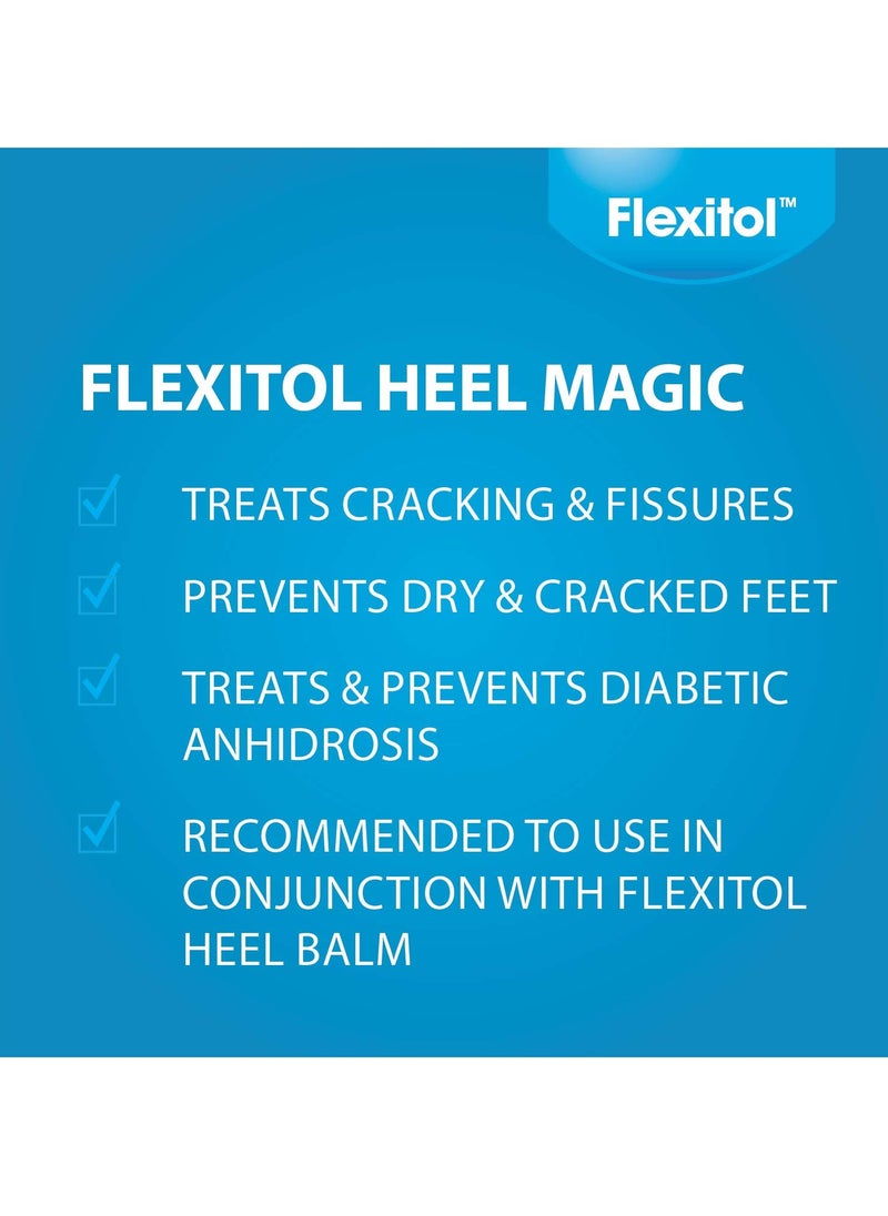 Flexitol Heel Magic For Dry Skin or Rough Heels with Shea Butter & Vitamin E, 2.5 Ounce